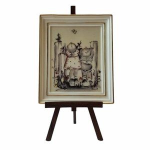 M.J. Hummel "On Tiptoes" Gallery Picture w/Stand